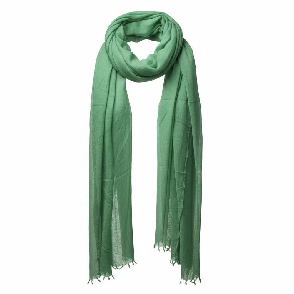Calypso Green Sarong / Beach Wrap Scarf | One Size | Resort Cover-Up - Picture 4 of 5